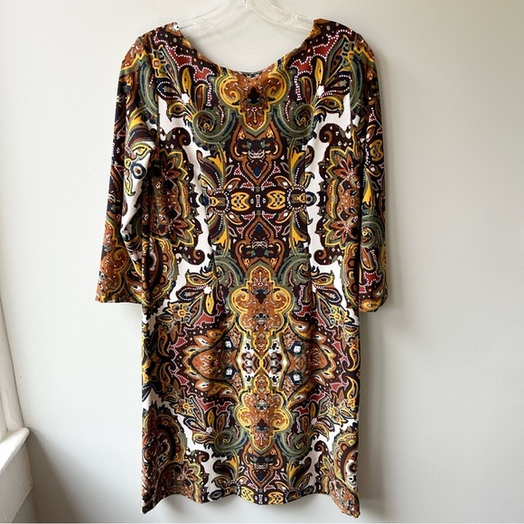 Haani paisley print stretchy midi dress - Picture 7 of 7